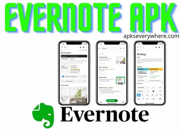 Evernote APK Free Note-Taking Tool for Android 2022